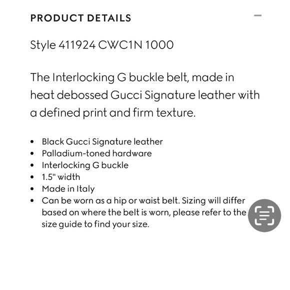 Authentic GUCCI BELT, Double G - Picture 4 of 16